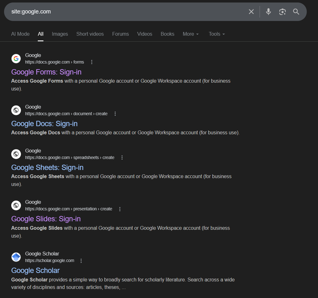 Google Dorking - TCP Handbook